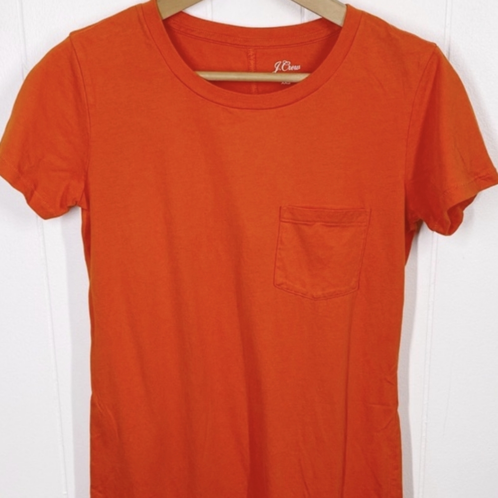 J.Crew T-Shirt Dress - Orange Pocket XS